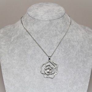 Diamond Rose Necklace